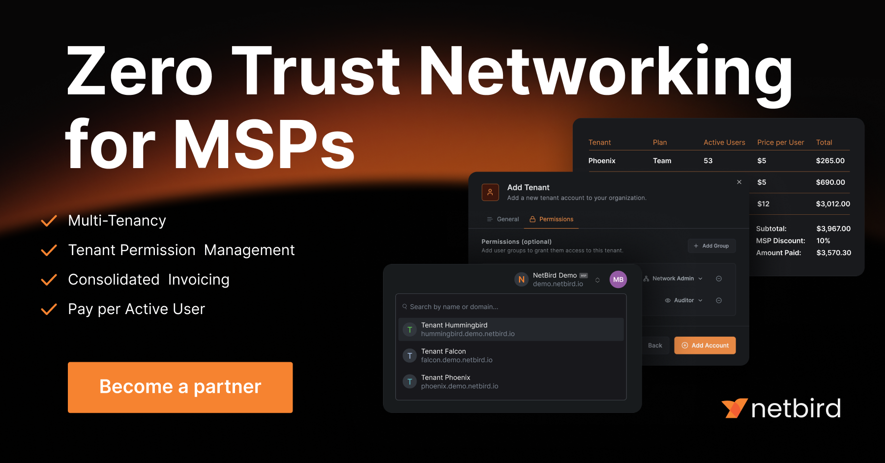 NetBird MSP Program